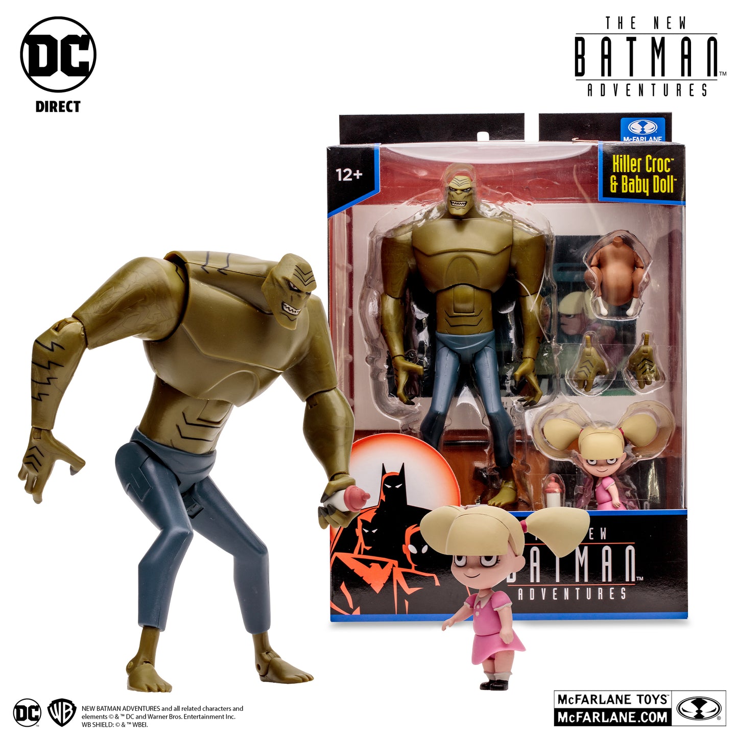 Killer Croc and Baby Doll (The New Batman Adventures) 6" Scale McFarlane Action Figure DC
