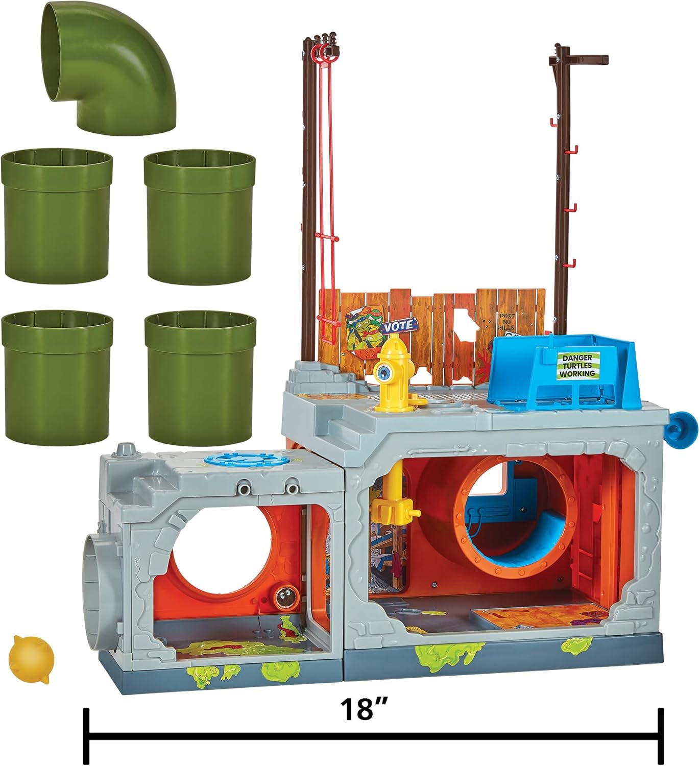 Teenage Mutant Ninja Turtles - Sewer Lid Playset - Classic Retro Vintage Style TMNT Release