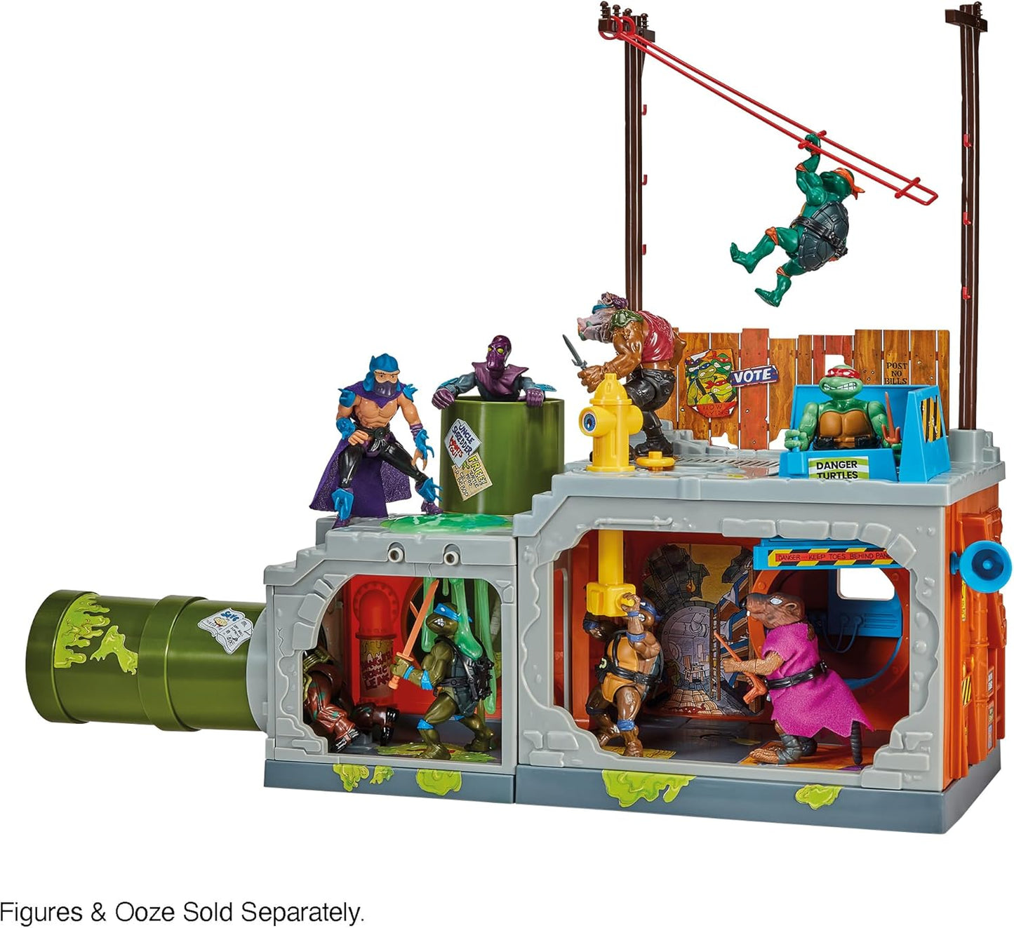 Teenage Mutant Ninja Turtles - Sewer Lid Playset - Classic Retro Vintage Style TMNT Release