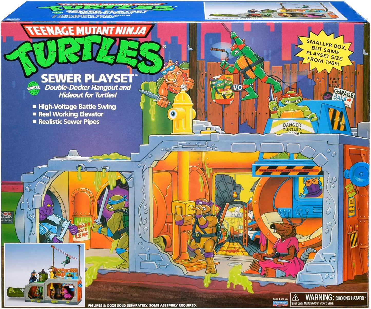 Teenage Mutant Ninja Turtles - Sewer Lid Playset - Classic Retro Vintage Style TMNT Release