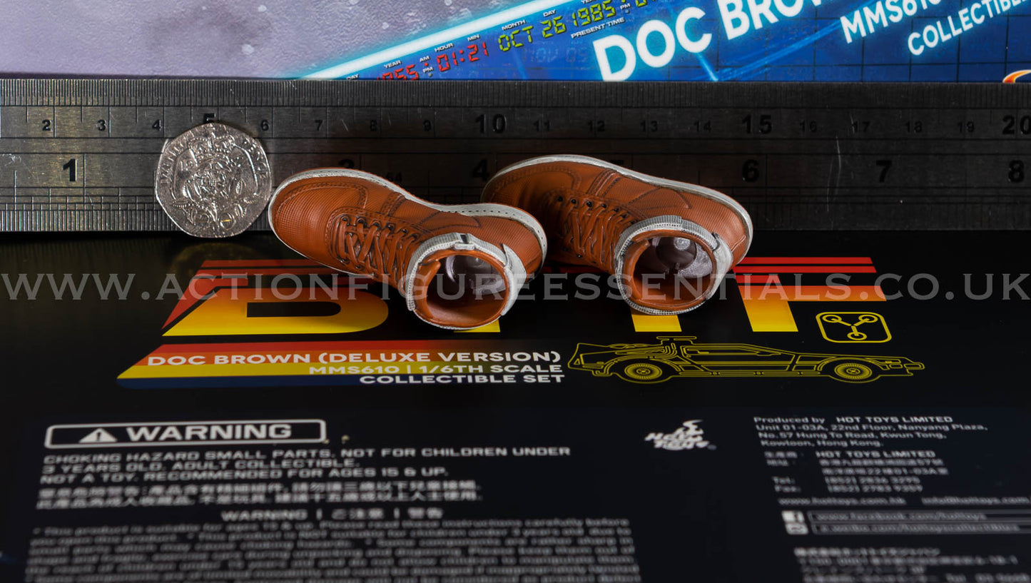 Hot Toys Doc Brown High Tops Sneakers Trainers MMS610 Deluxe 1/6 Figure Parts