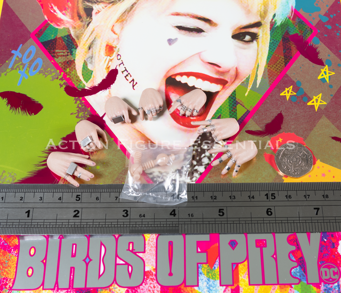 Hot Toys Harley Quinn Birds of Prey Hands MMS565 1/6 Figure Part Margot Robbie