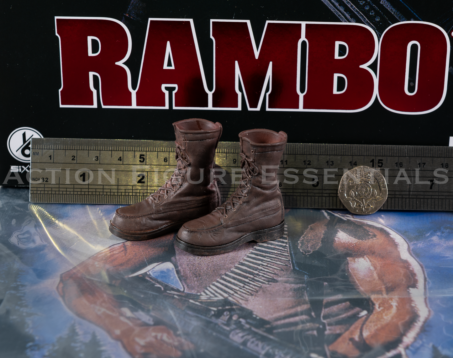 Threezero Rambo First Blood Boots 1/6 Figure Part Military Jungle