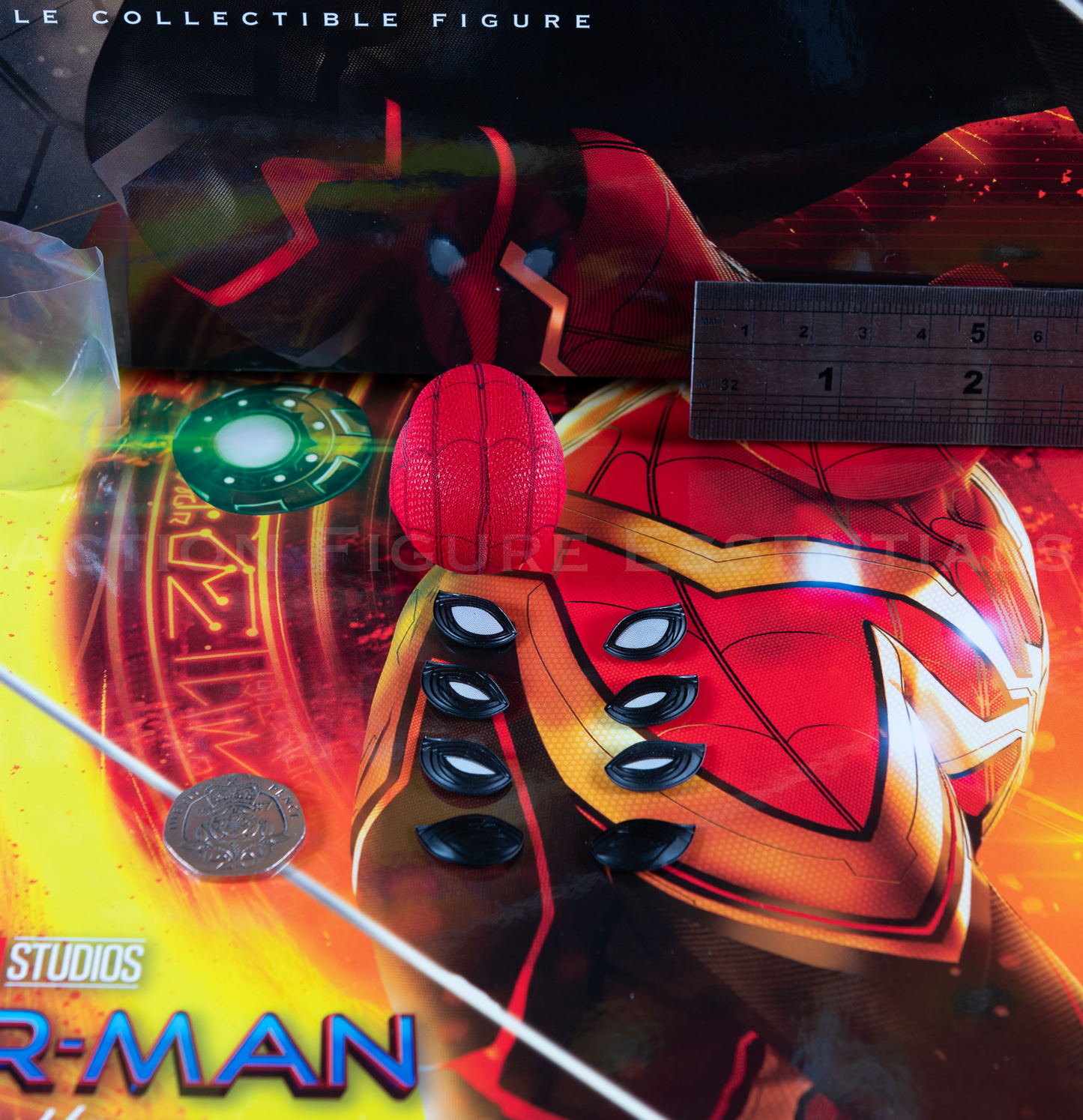 Hot Toys Spiderman Head Full Mask Sculpt Integrated Suit 1/6 MMS624 No Way Home DX