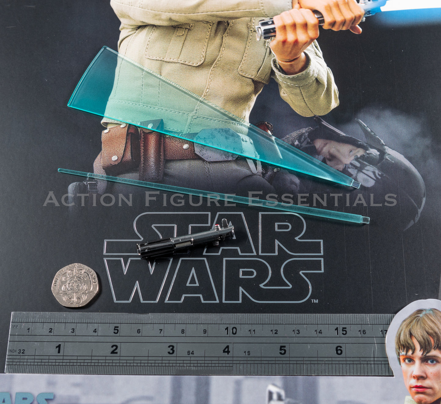 Hot Toys Star Wars Luke Skywalker Lightsaber Hilt and Blades Set DX25 Deluxe Bespin 1/6 Scale