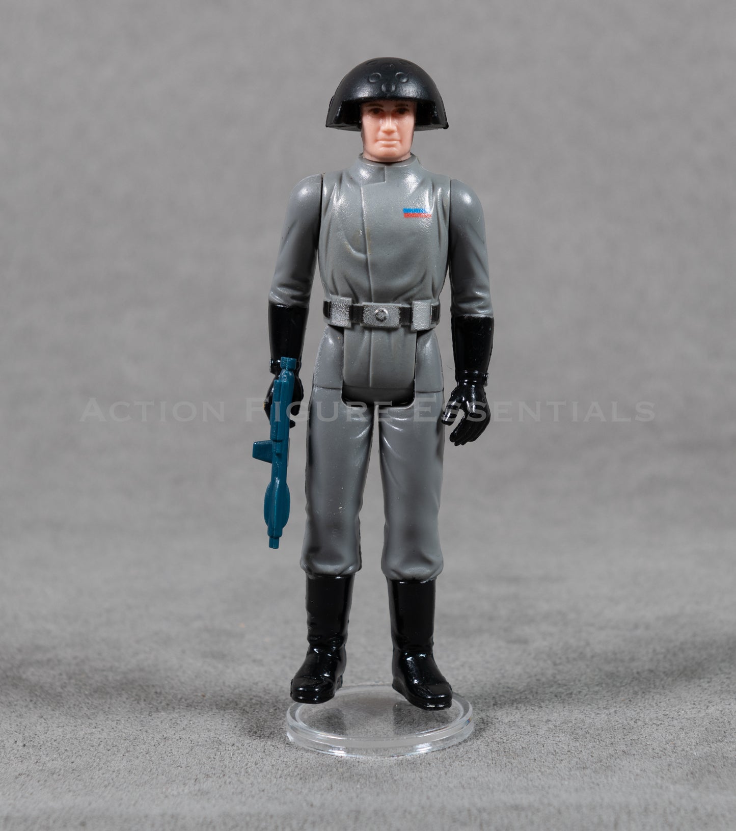 Vintage Star Wars - Death Star Commander - Complete Figure Original Chewbacca complete with original accessories Figure is in good - very good condition for age Stamp Details: Hong Kong 1977 Photos are of the actual item. 