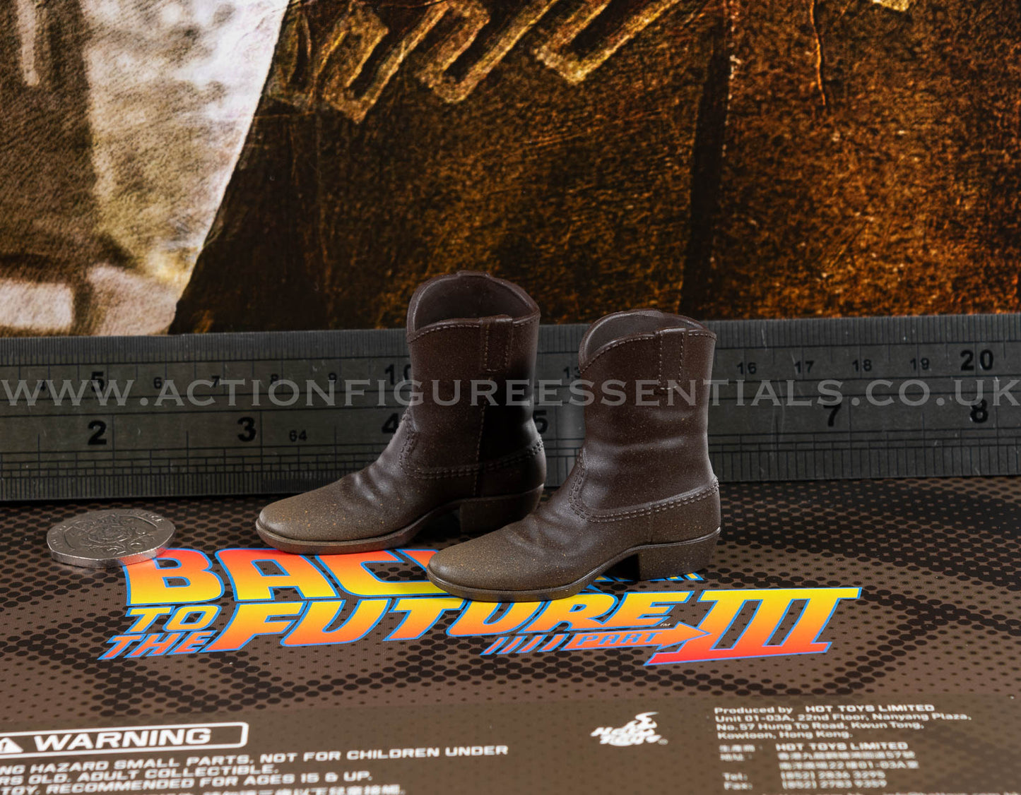 Hot Toys Marty McFly Cowboy Boots BTTF3 MMS616 1/6 Scale Western Cowboy Parts