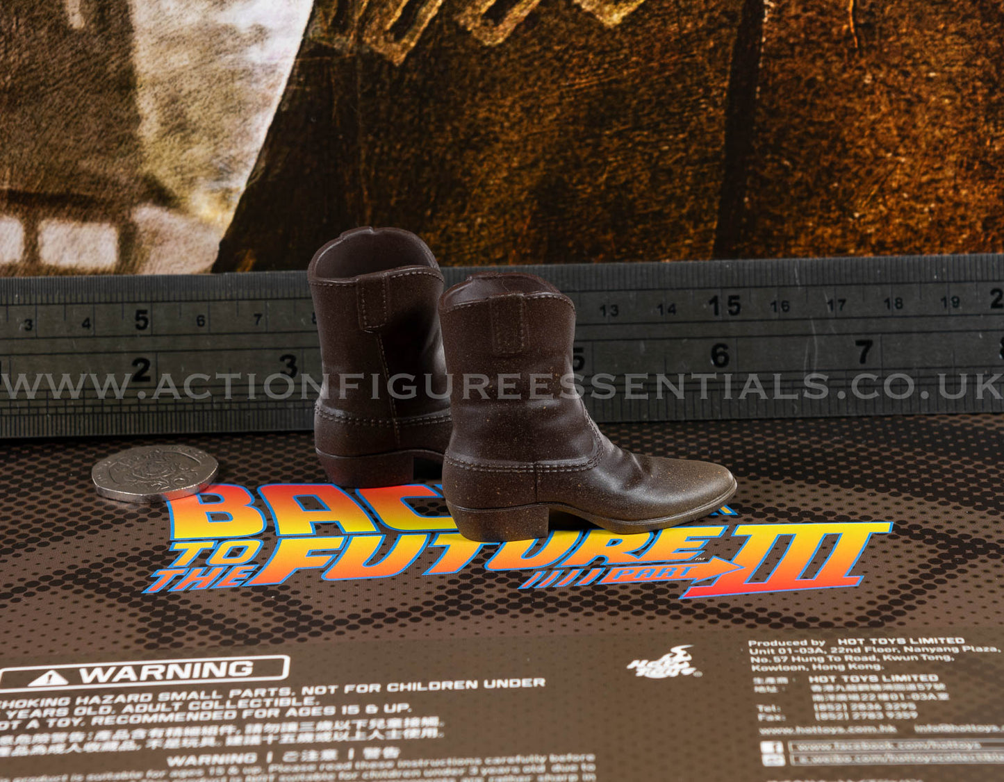 Hot Toys Marty McFly Cowboy Boots BTTF3 MMS616 1/6 Scale Western Cowboy Parts