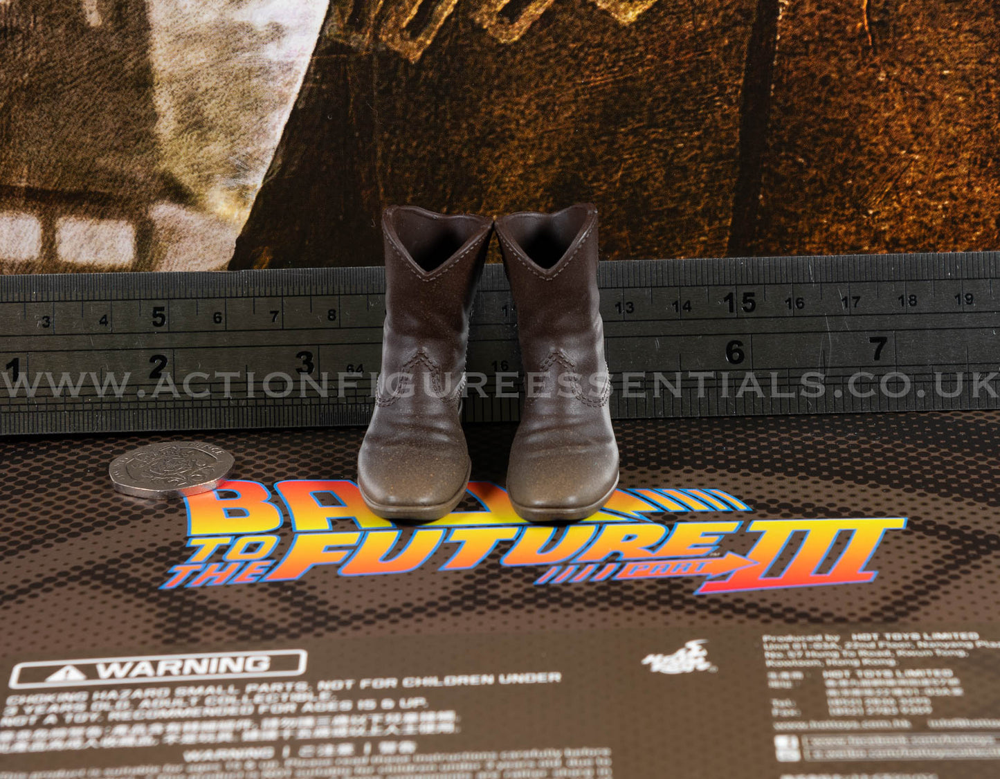 Hot Toys Marty McFly Cowboy Boots BTTF3 MMS616 1/6 Scale Western Cowboy Parts