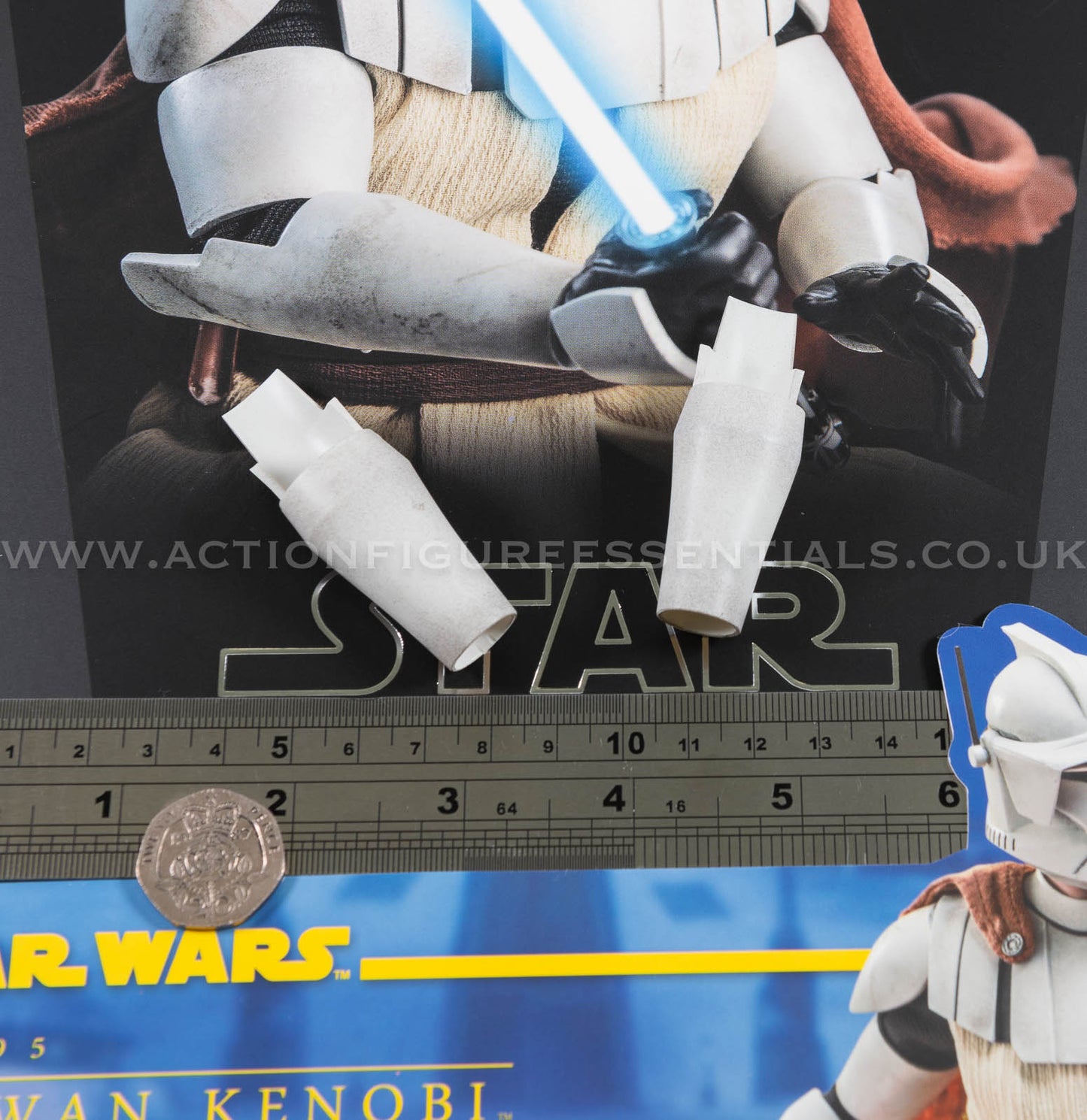 Star Wars Hot Toys Obi Wan Kenobi Gauntlets Clone Wars TMS095 1/6 Part Clone Trooper