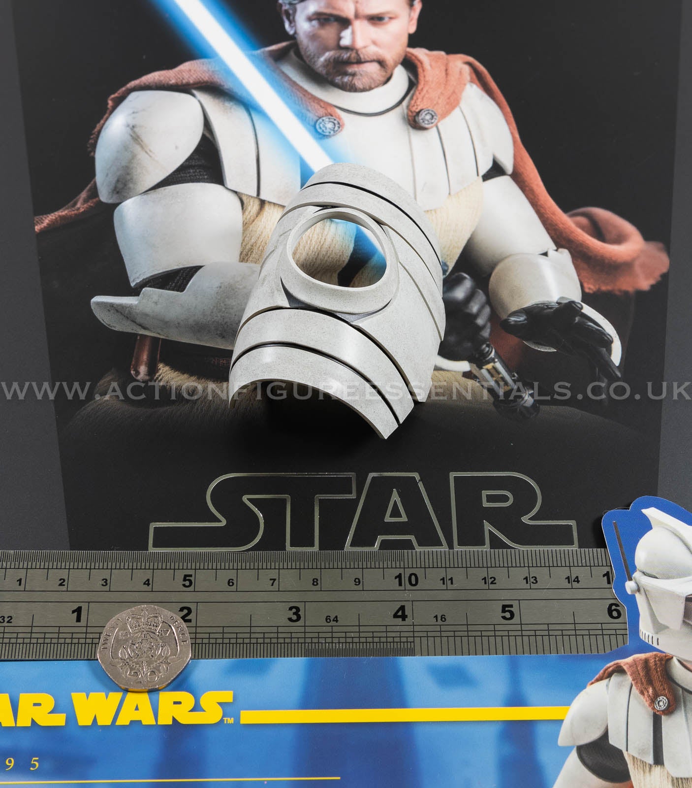 Star Wars Hot Toys Obi Wan Kenobi Shoulder Chest Armour Clone Wars TMS095 1/6 Part Clone Trooper