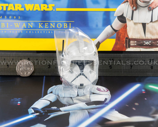 Star Wars Hot Toys Obi Wan Kenobi Clone Trooper Helmet Clone Wars TMS095 1/6 Part Clone Trooper