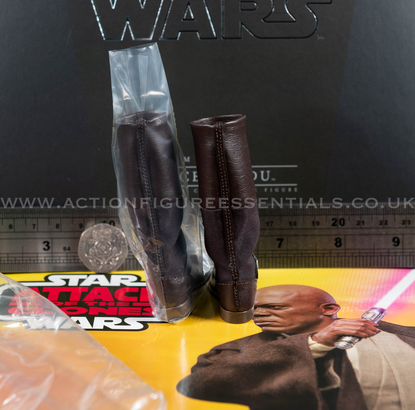 Hot Toys Mace Windu Jedi Boots Clone Wars Star Wars MMS681 1/6 Part Jedi