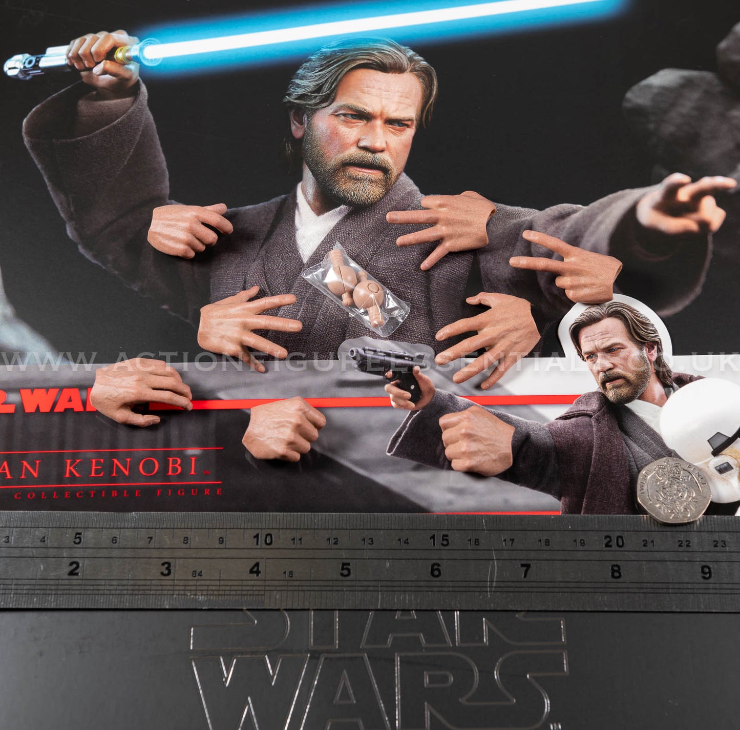 Hot Toys Star Wars Obi Wan Kenobi Hands Wrist Pegs - 1/6 Scale Parts DX26