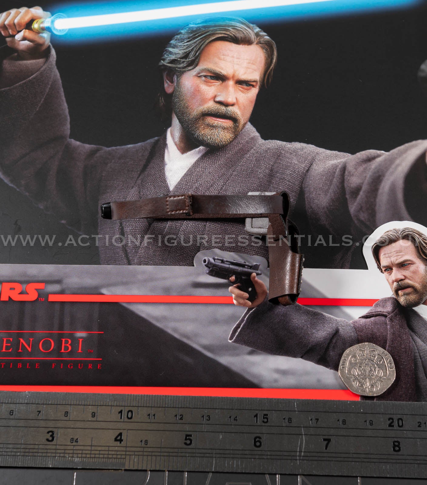Hot Toys Star Wars Obi Wan Kenobi Brown Belt Pistol Holster Jedi - 1/6 Scale Parts DX26