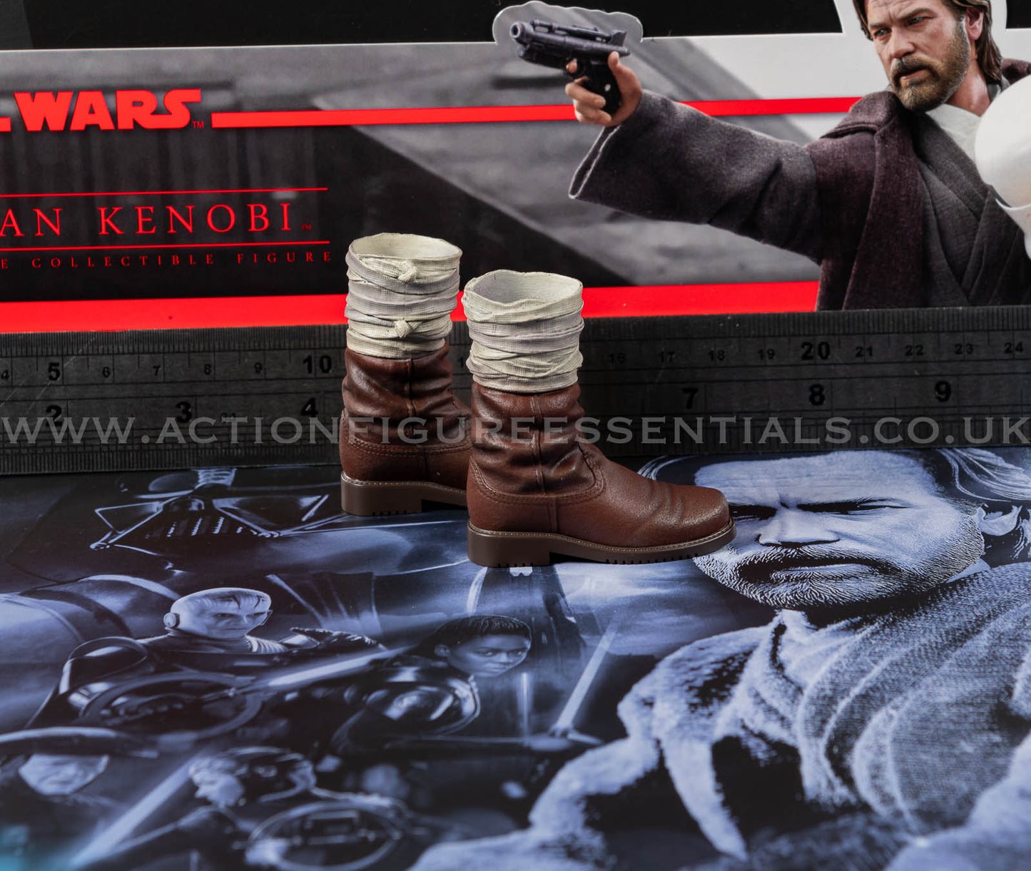 Hot Toys Star Wars Obi Wan Kenobi Boots Jedi Mythos - 1/6 Scale Parts DX26