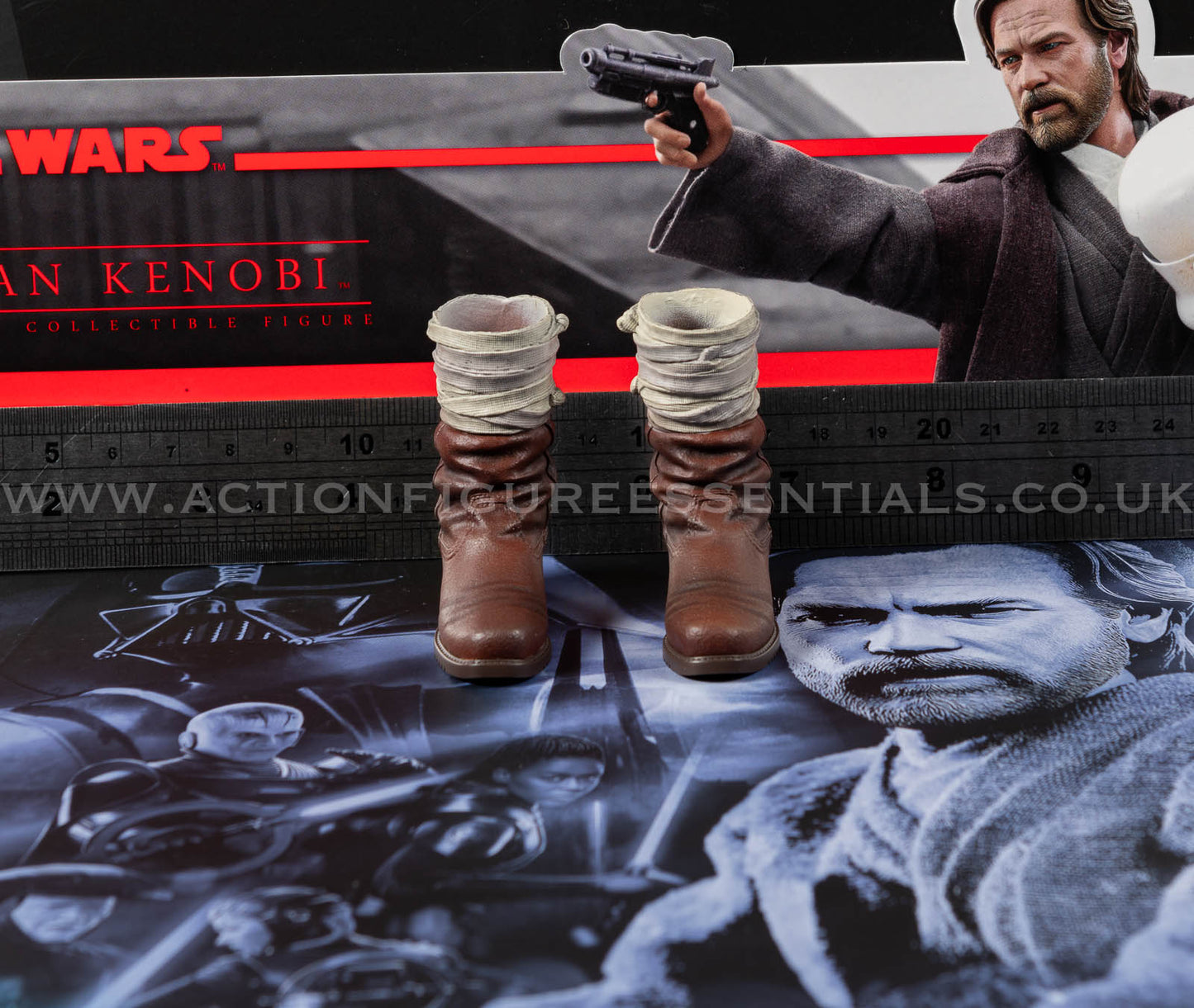 Hot Toys Star Wars Obi Wan Kenobi Boots Jedi Mythos - 1/6 Scale Parts DX26