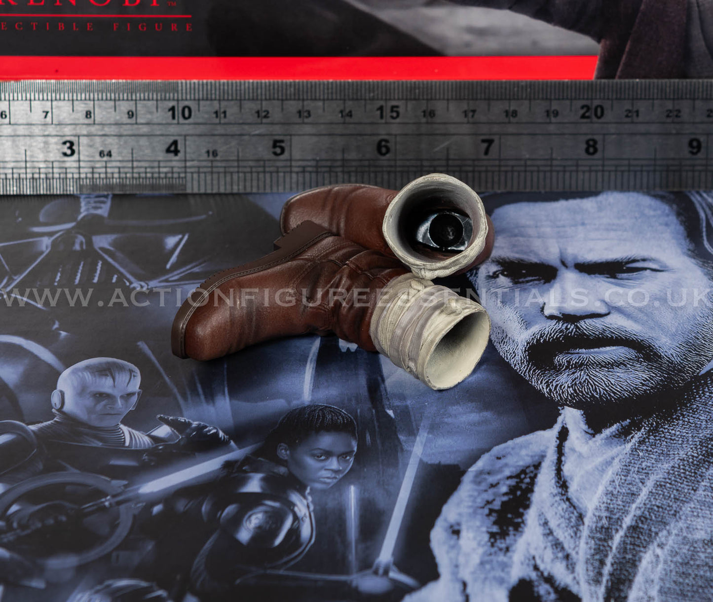 Hot Toys Star Wars Obi Wan Kenobi Boots Jedi Mythos - 1/6 Scale Parts DX26