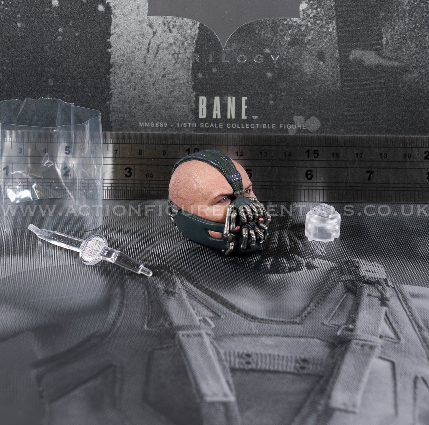 Hot Toys Bane Head Sculpt (Tom Hardy) MMS689 Batman The Dark Knight DC