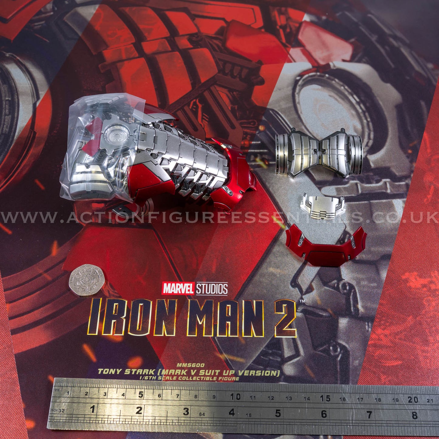 Hot Toys Iron Man 2 Chest Suit Up Armor Set Deluxe Version MMS600 1/6 Scale Parts Marvel