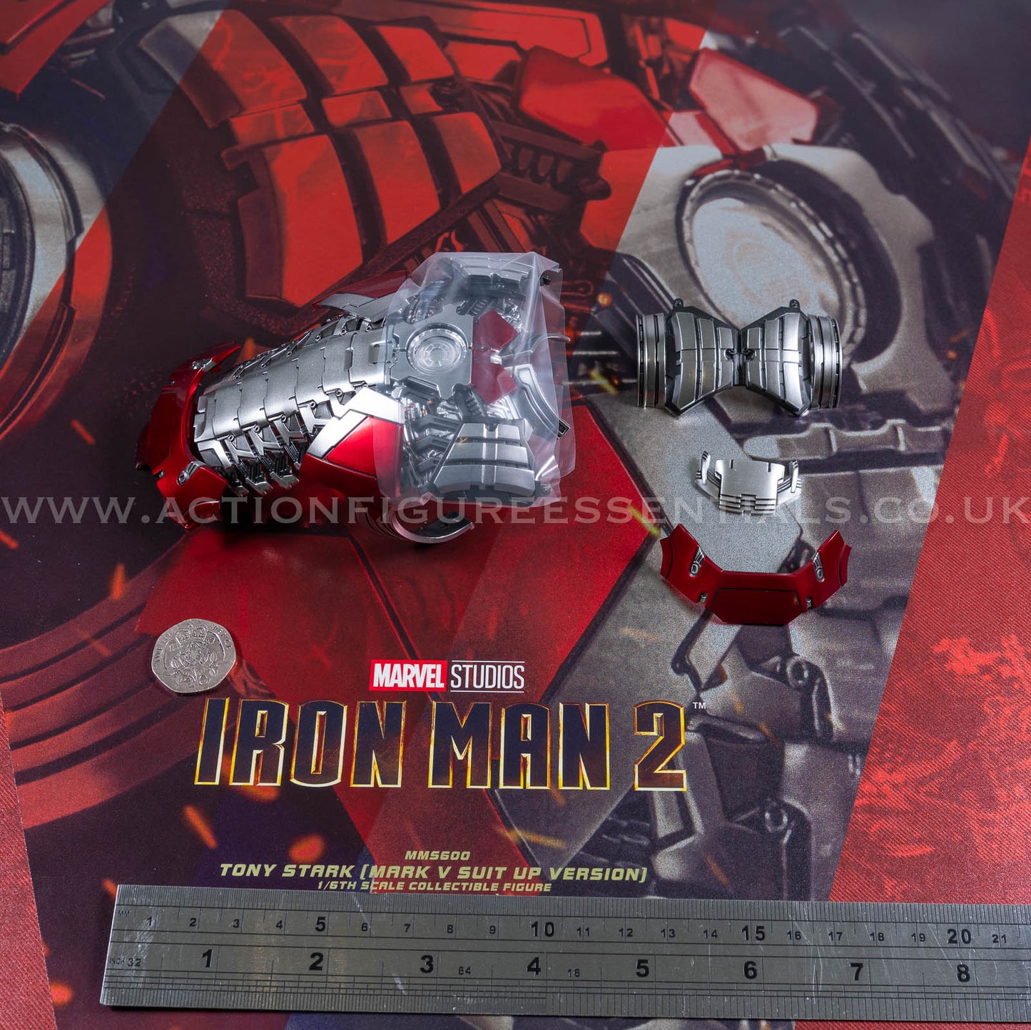 Hot Toys Iron Man 2 Chest Suit Up Armor Set Deluxe Version MMS600 1/6 Scale Parts Marvel