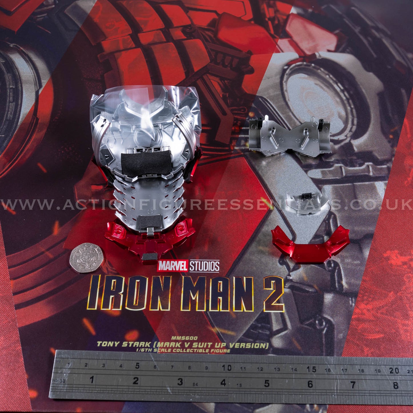 Hot Toys Iron Man 2 Chest Suit Up Armor Set Deluxe Version MMS600 1/6 Scale Parts Marvel