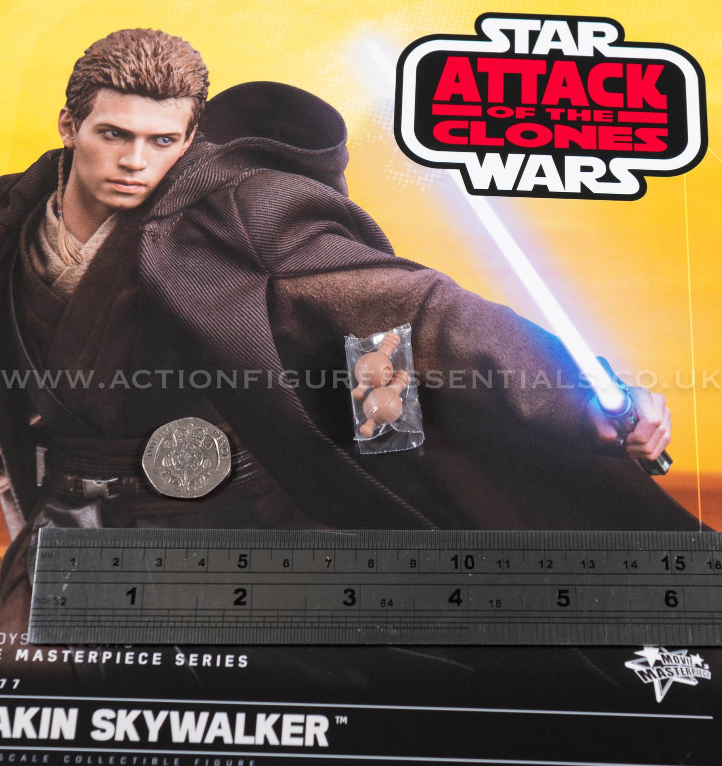 Anakin Skywalker Sealed Wrist Pegs Hot Toys MMS677 Star Wars AOTC 1/6 Part