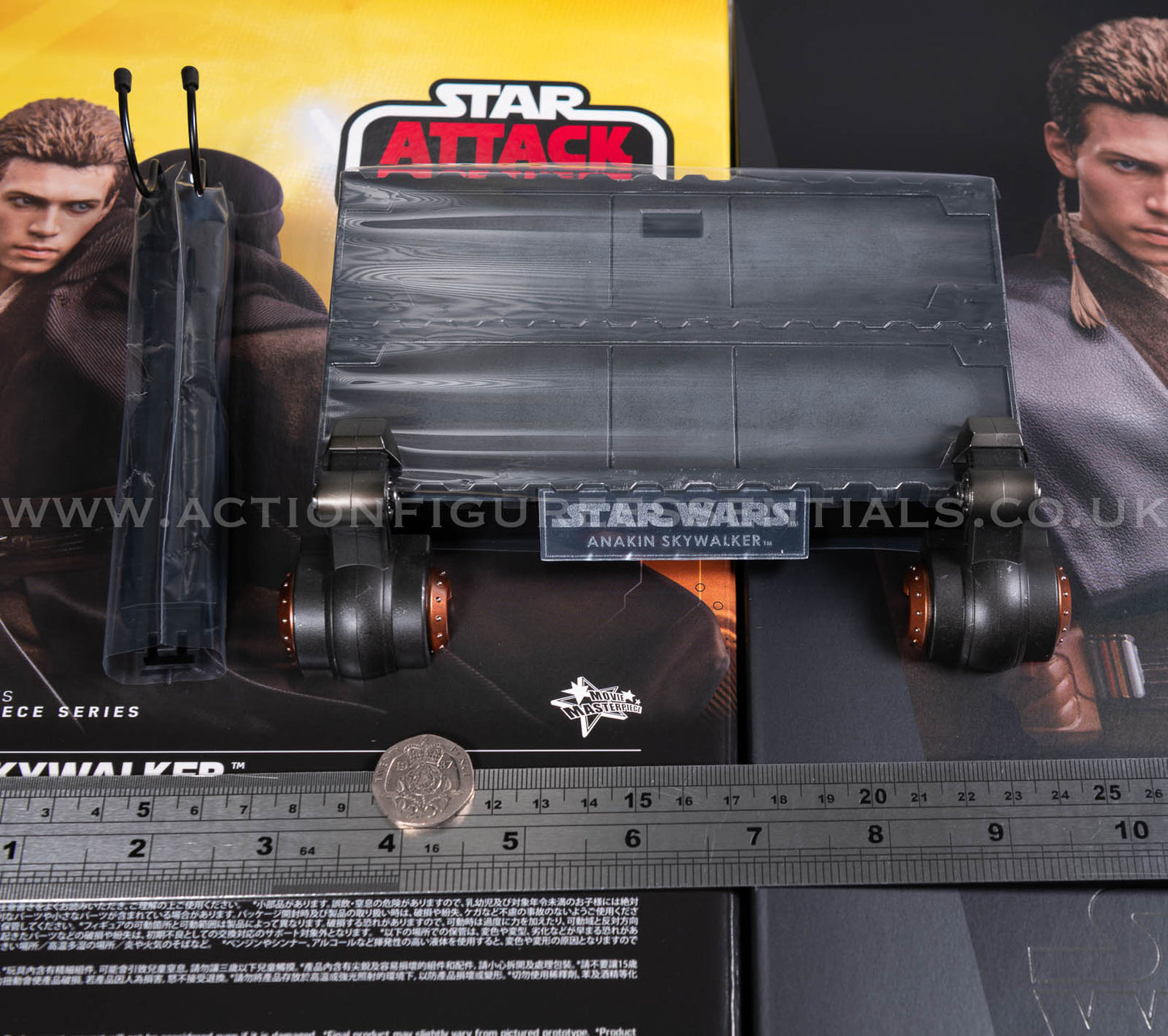 Anakin Skywalker Display Stand Diorama Hot Toys MMS677 Star Wars AOTC 1/6 Part