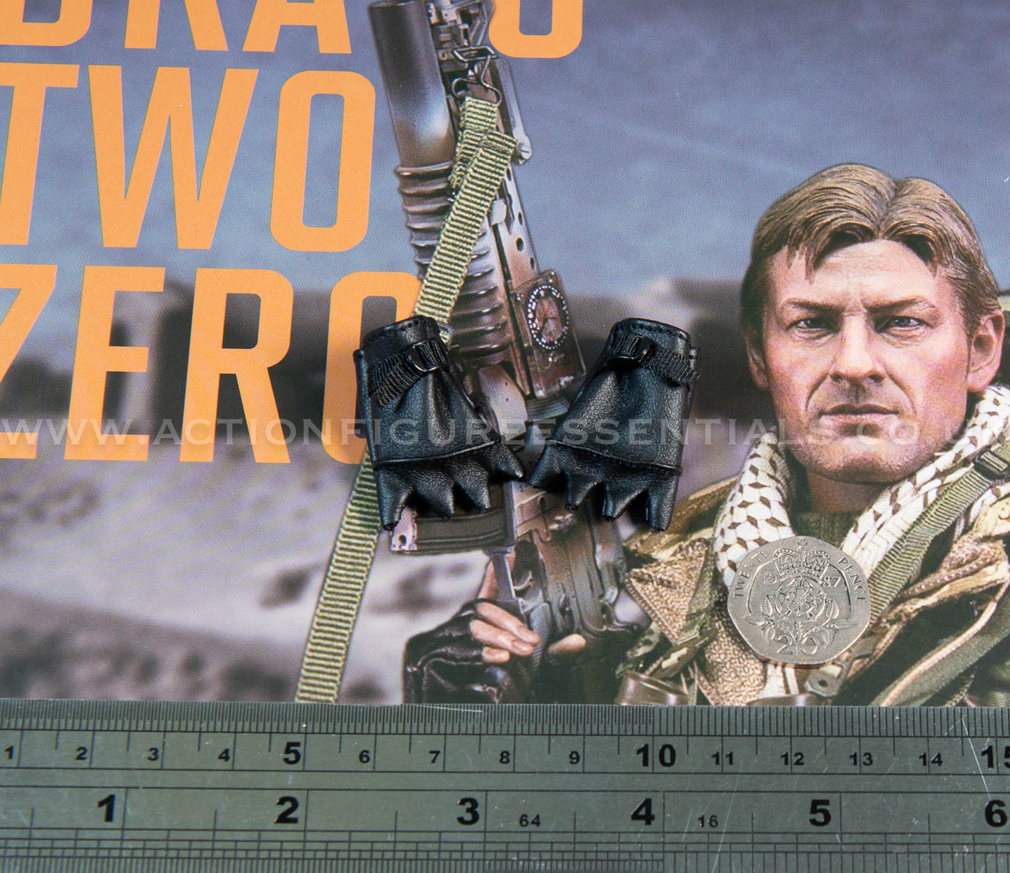 Bravo Two Zero SAS - D3A Gloves - 1/6 - Sean Bean British Army Special Air Service Gulf War 1991 - DAMTOYS - DAM 78098 - Loose Parts