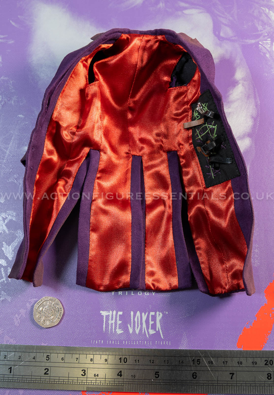 Hot Toys - The Joker - Purple Long Coat - Heath Ledger - Dark Knight Trilogy - DX32 - 1:6 Loose Parts