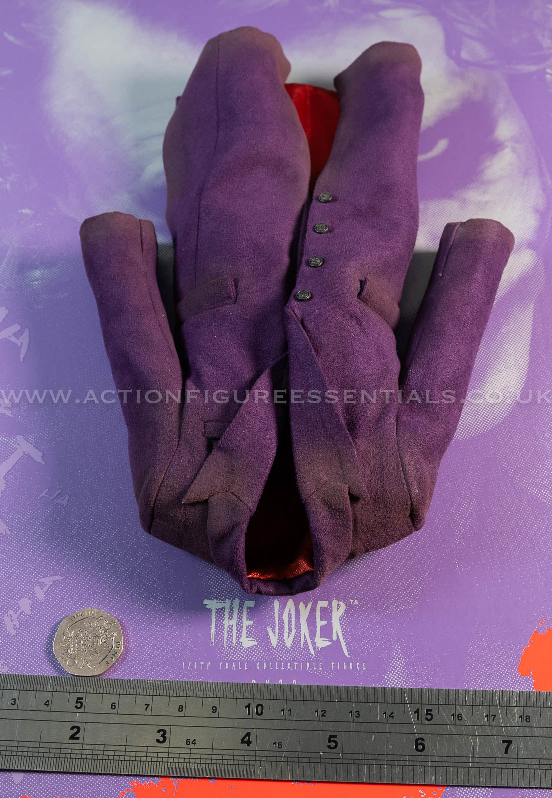 Hot Toys - The Joker - Purple Long Coat - Heath Ledger - Dark Knight Trilogy - DX32 - 1:6 Loose Parts