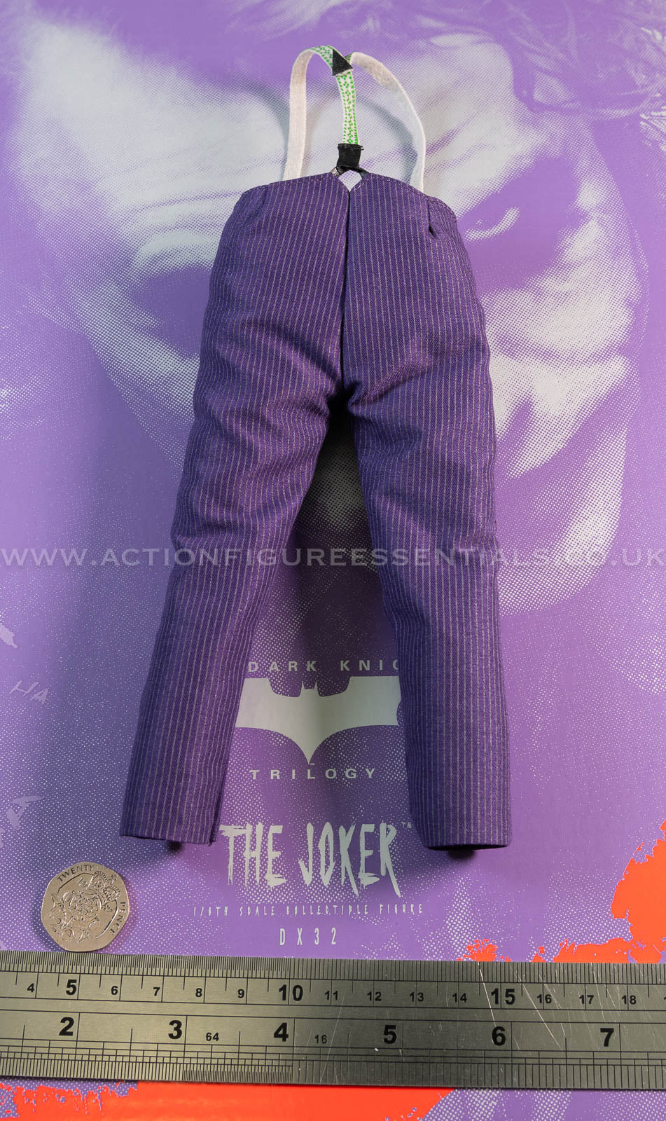 Hot Toys - The Joker - Pants Braces Chain Set - Heath Ledger - Dark Knight Trilogy - DX32 - 1:6 Loose Parts