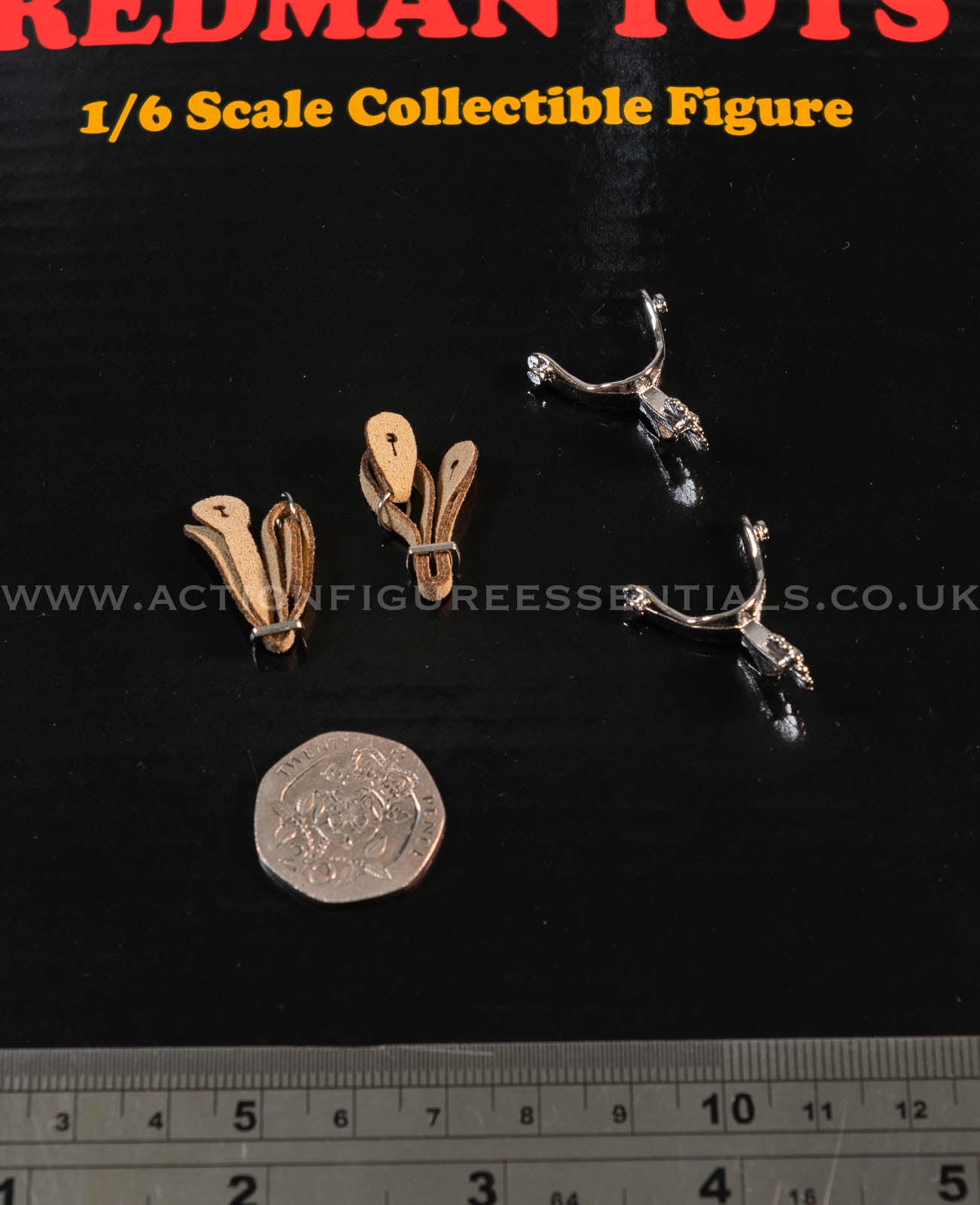 Redman Toys - The Good - Diecast Boot Spurs - Cowboy Western 1:6 Loose Parts
