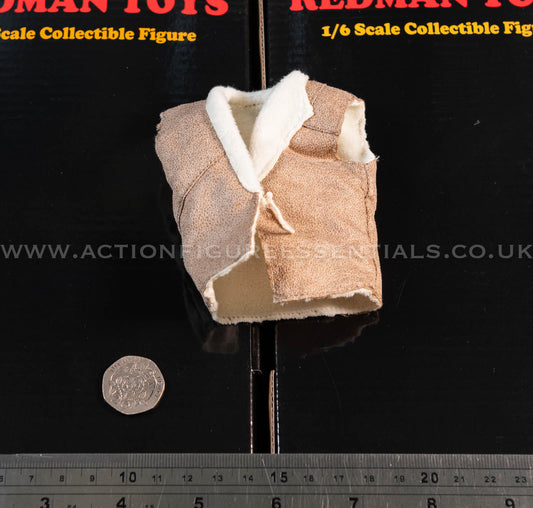 Redman Toys - The Good - Sheepskin Style Waist Coat - Cowboy Western 1:6 Loose Parts