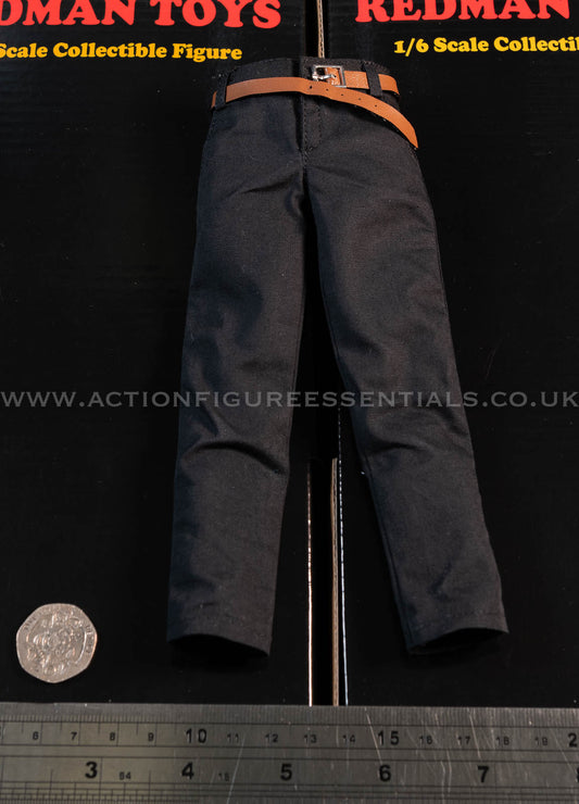 Redman Toys - The Good - Dark Jean Pants w Belt - Cowboy Western 1:6 Loose Parts