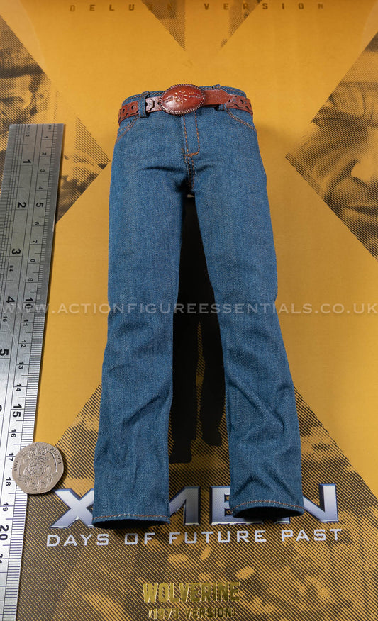 Hot Toys - Wolverine - Jeans w Belt - Hugh Jackman - 1973 - MMS660 Deluxe 1:6 Loose Parts