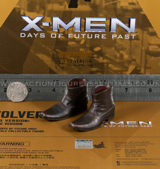 Hot Toys - Wolverine - Shoes / Boots - Hugh Jackman - 1973 - MMS660 Deluxe 1:6 Loose Parts