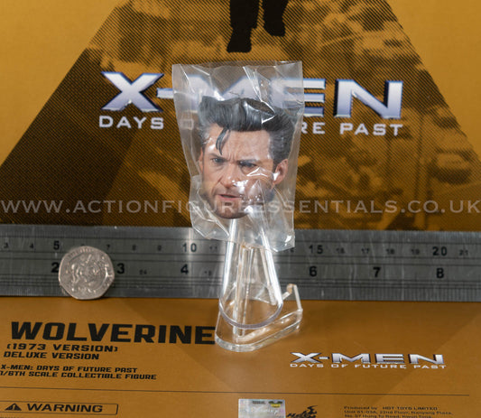 Hot Toys - Wolverine - Head Sculpt - Hugh Jackman - 1973 - MMS660 Deluxe 1:6 Loose Parts