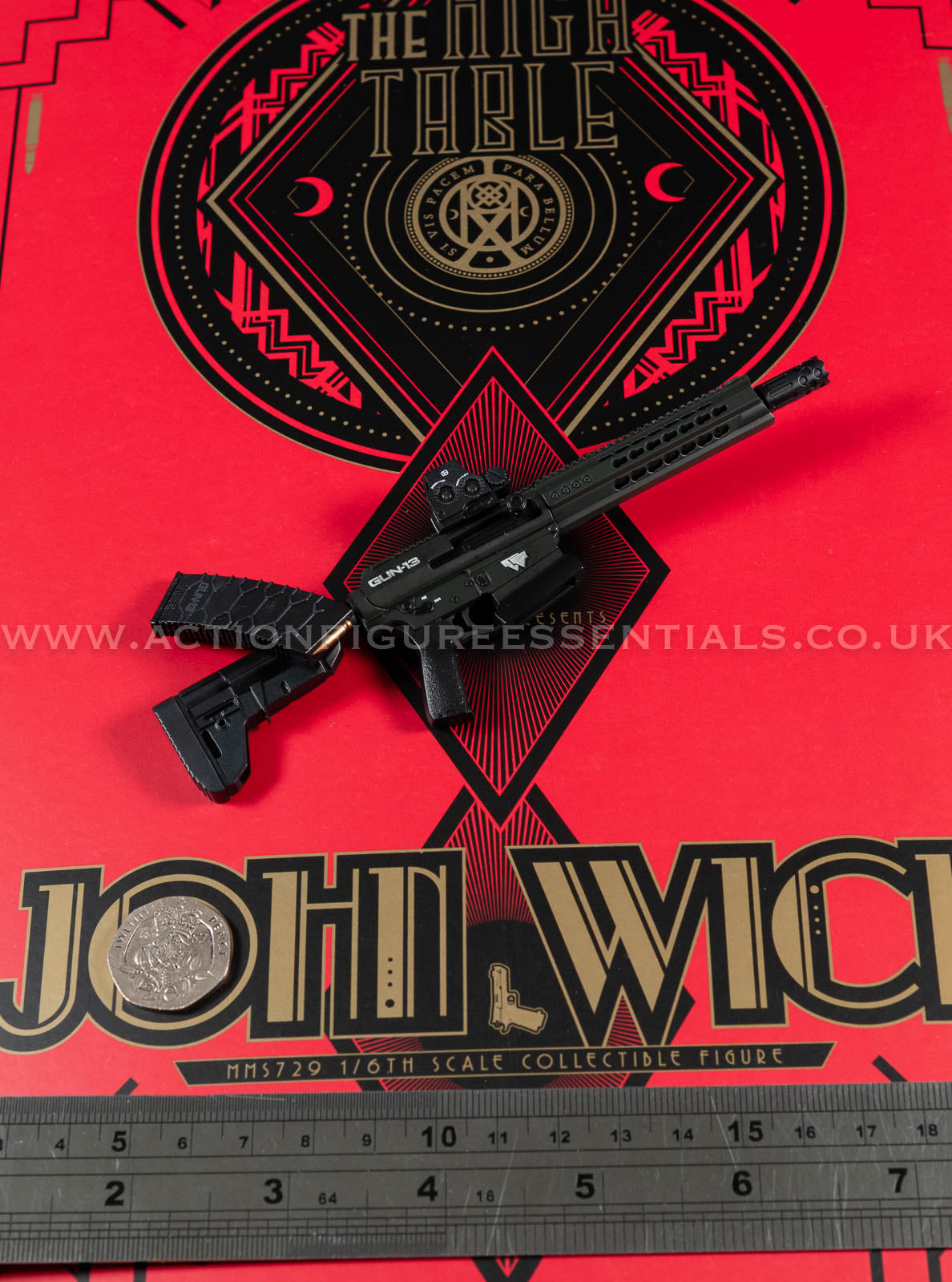 Hot Toys - John Wick - Shotgun - TTI Dracarys Gen-12 - Keanu Reeves - MMS729 1:6 Loose Parts