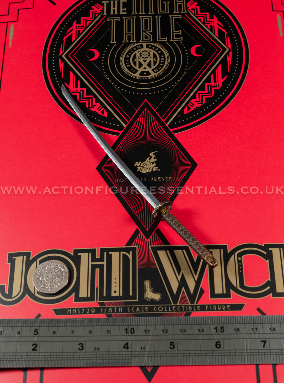 Hot Toys - John Wick - Katana - Keanu Reeves - MMS729 1:6 Loose Parts
