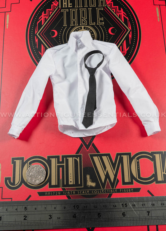 Hot Toys - John Wick - White Shirt Black Tie - Keanu Reeves - MMS729 1:6 Loose Parts