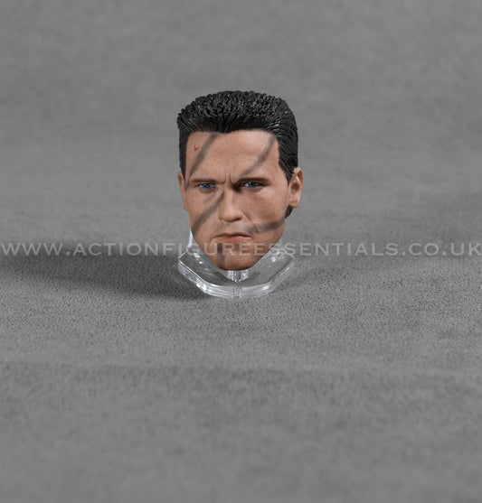 Arnold Schwarzenegger Commando Head Sculpt Custom 1/6 Hot Toys Scale