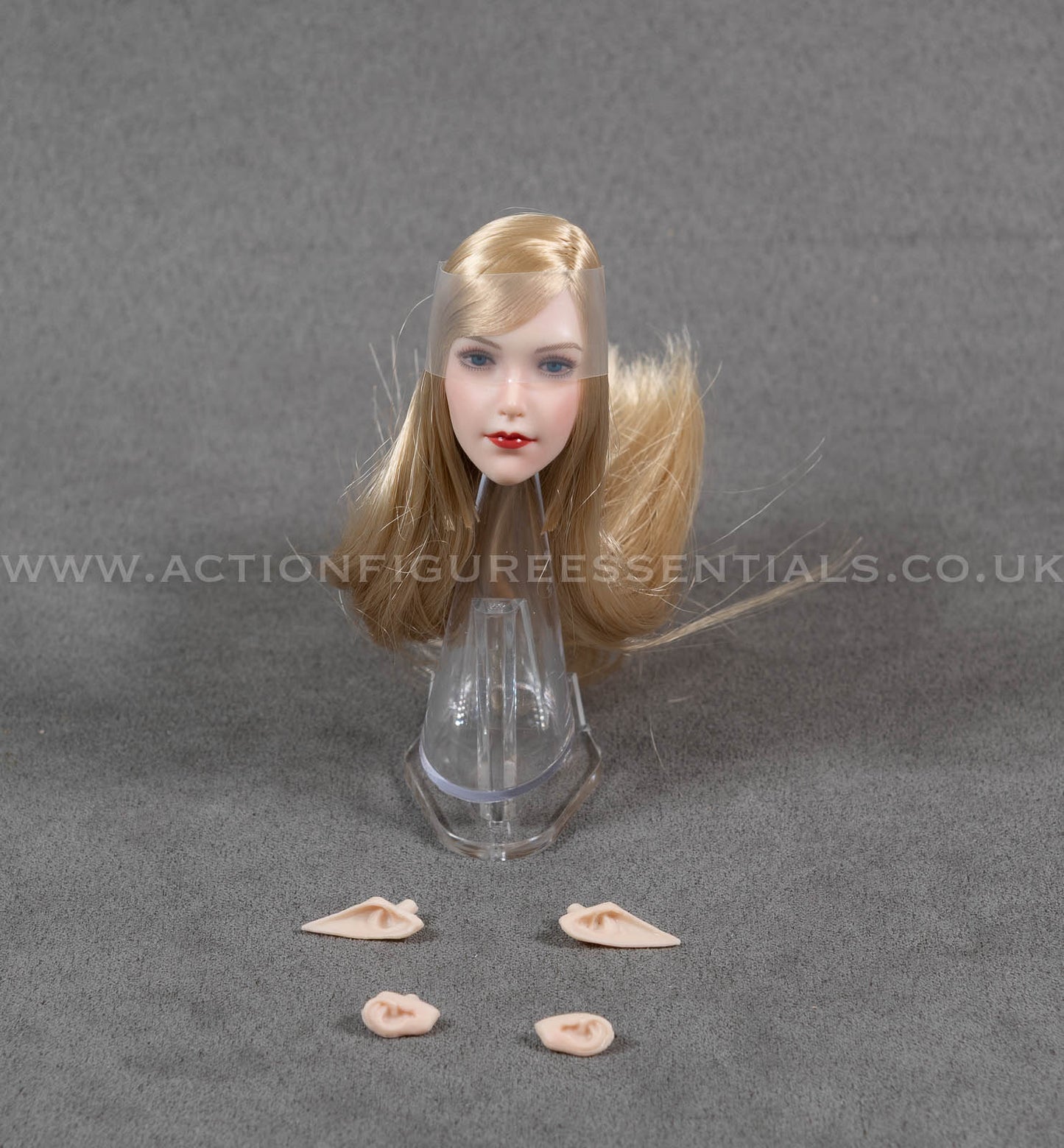 Female Elf Head Sculpt with Swappable Ears - 1/6 Scale - Fantasy - Super Duck 043