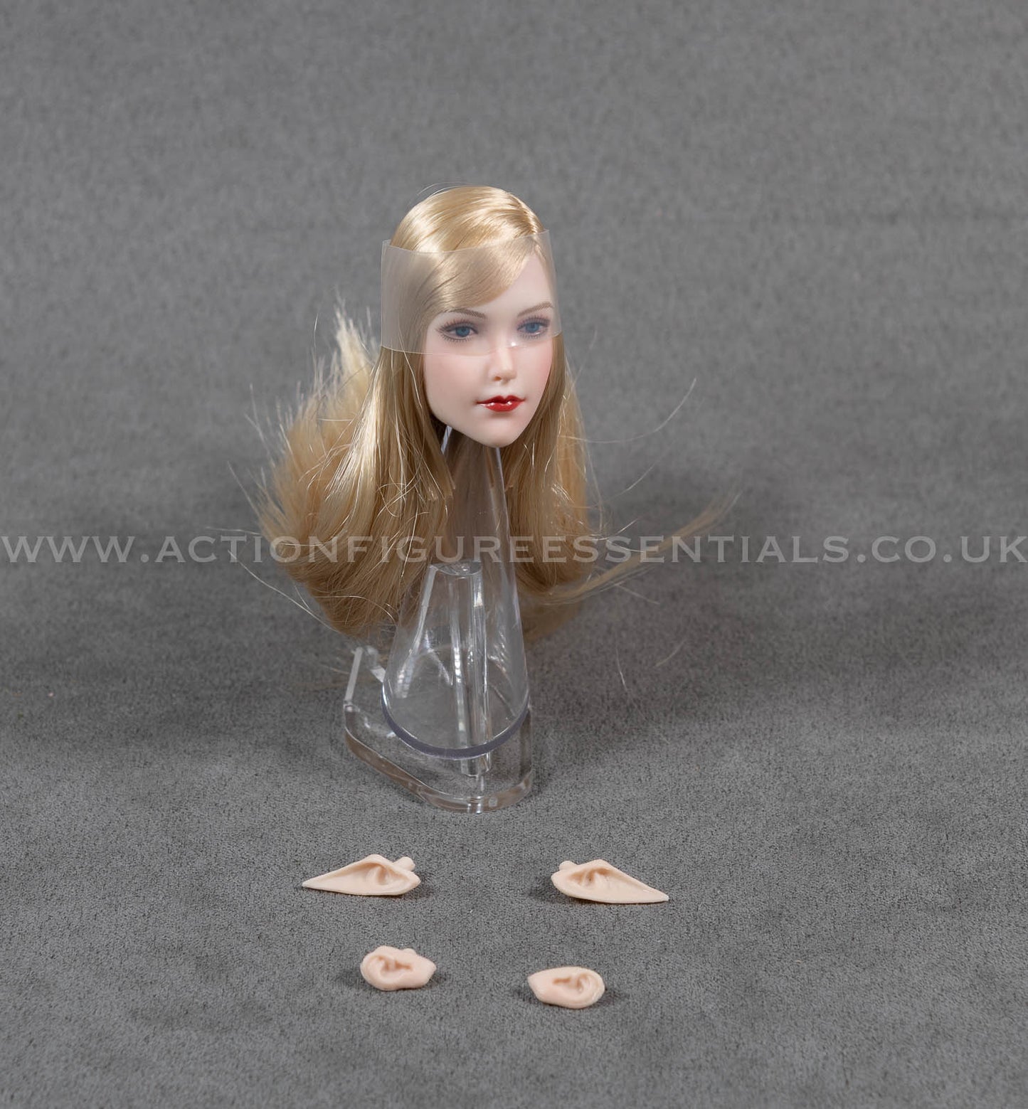 Female Elf Head Sculpt with Swappable Ears - 1/6 Scale - Fantasy - Super Duck 043