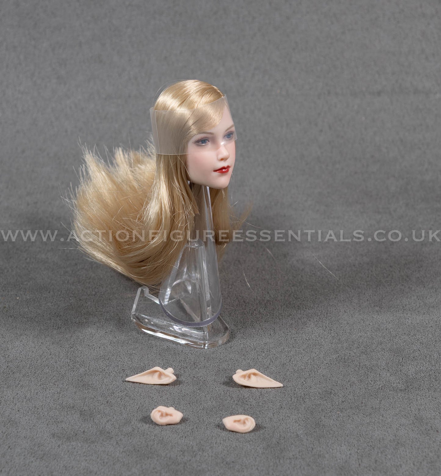 Female Elf Head Sculpt with Swappable Ears - 1/6 Scale - Fantasy - Super Duck 043