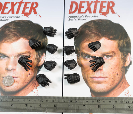 Dexter - Dexter Morgan - Gloved Hand Set - Dark Passenger - FlashBack Figures 1:6 Scale Loose Parts