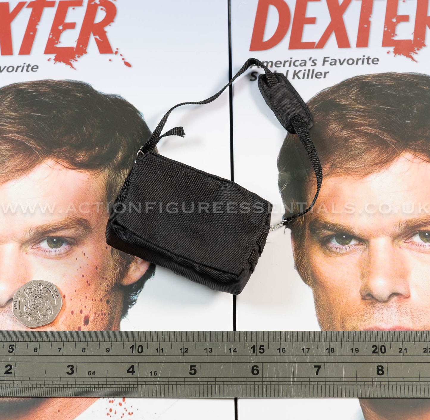 Dexter - Dexter Morgan - Black Messenger Bag - Dark Passenger - FlashBack Figures 1:6 Scale Loose Parts