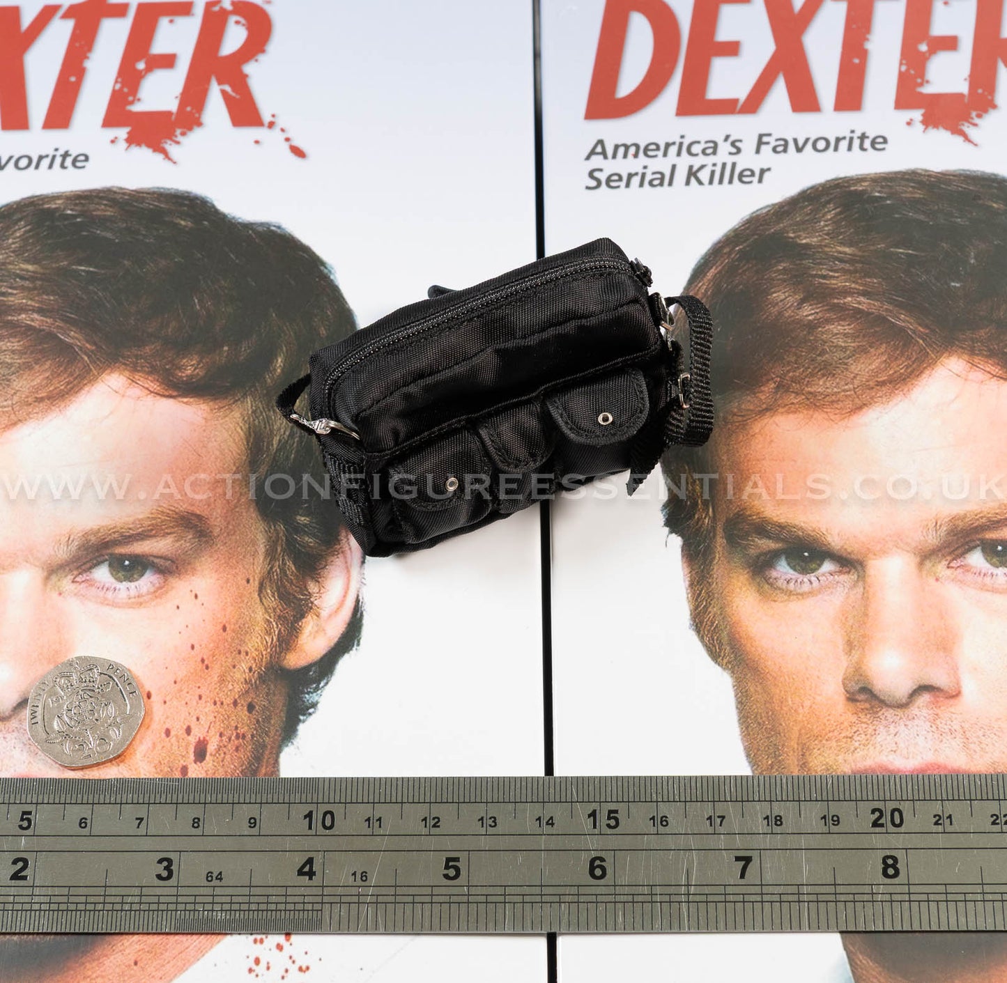 Dexter - Dexter Morgan - Black Messenger Bag - Dark Passenger - FlashBack Figures 1:6 Scale Loose Parts