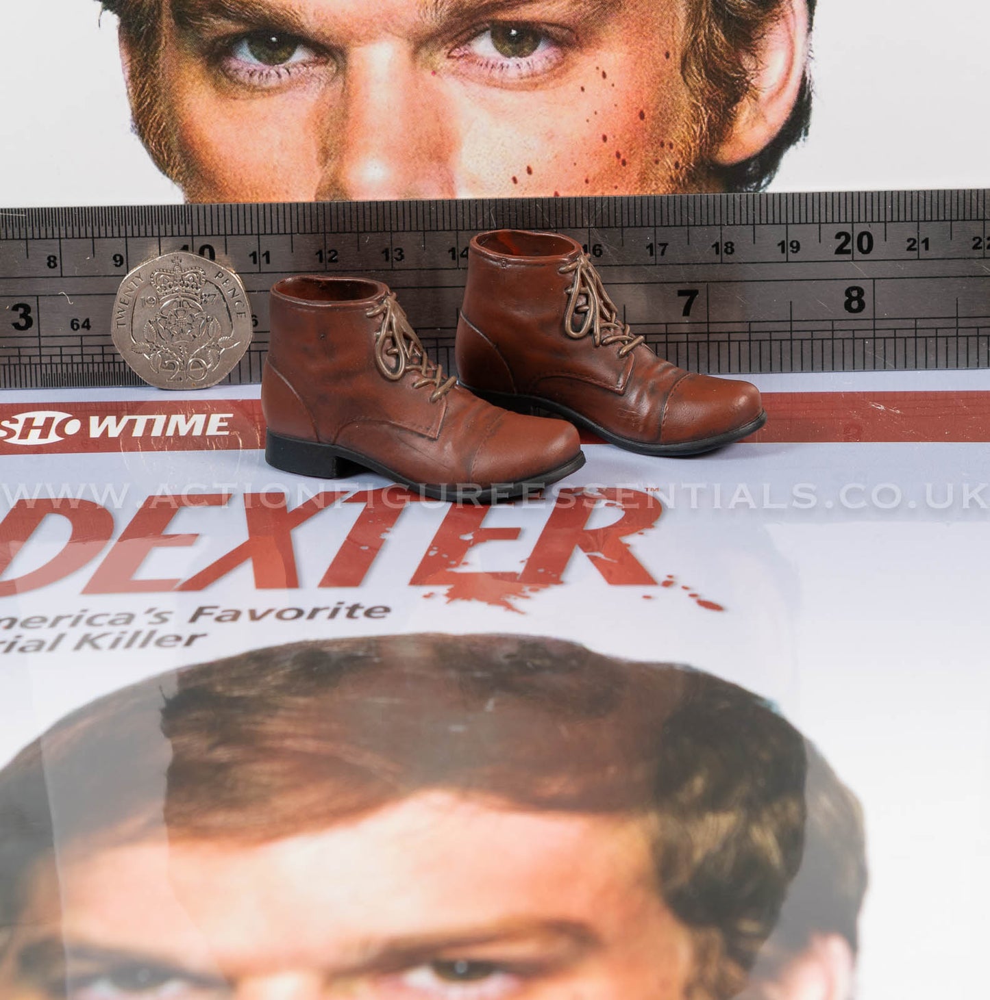 Dexter - Dexter Morgan - Brown Kill Boots - Dark Passenger - FlashBack Figures 1:6 Scale Loose Parts