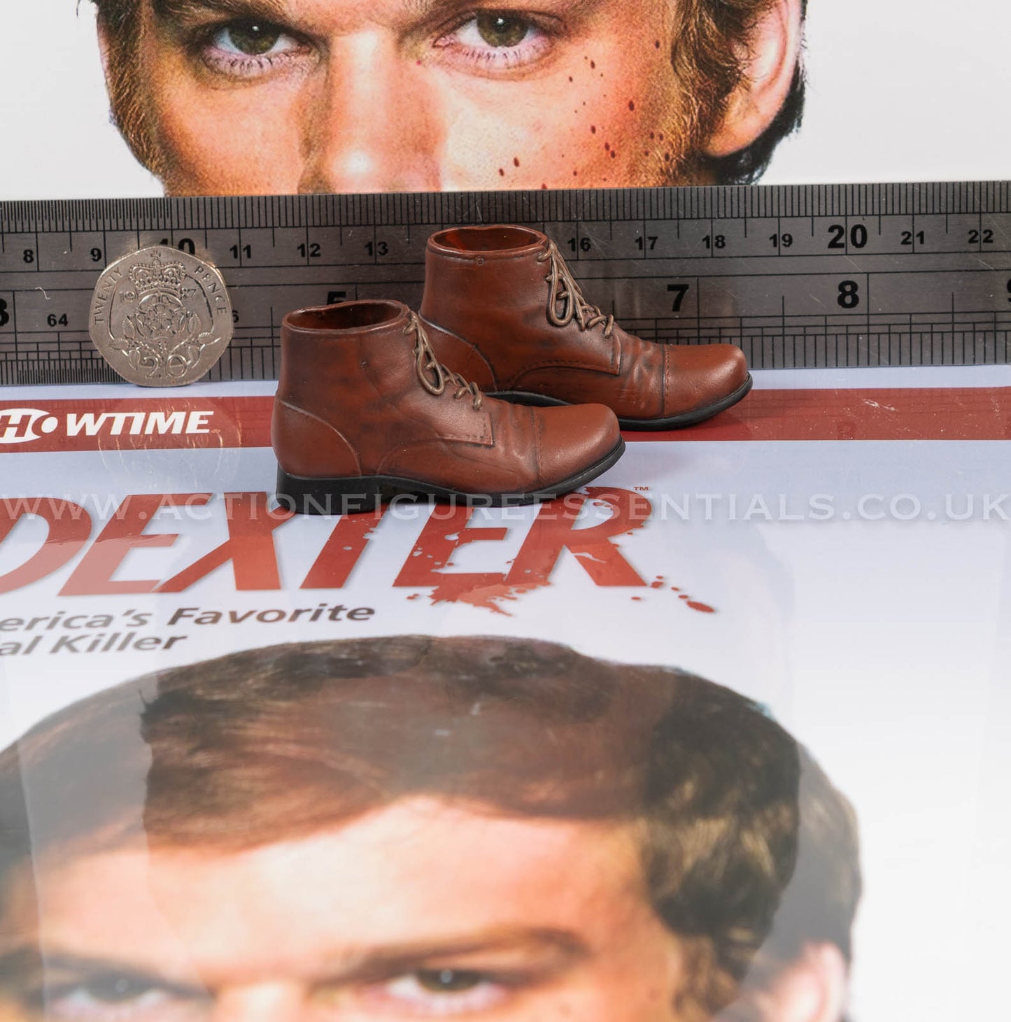 Dexter - Dexter Morgan - Brown Kill Boots - Dark Passenger - FlashBack Figures 1:6 Scale Loose Parts